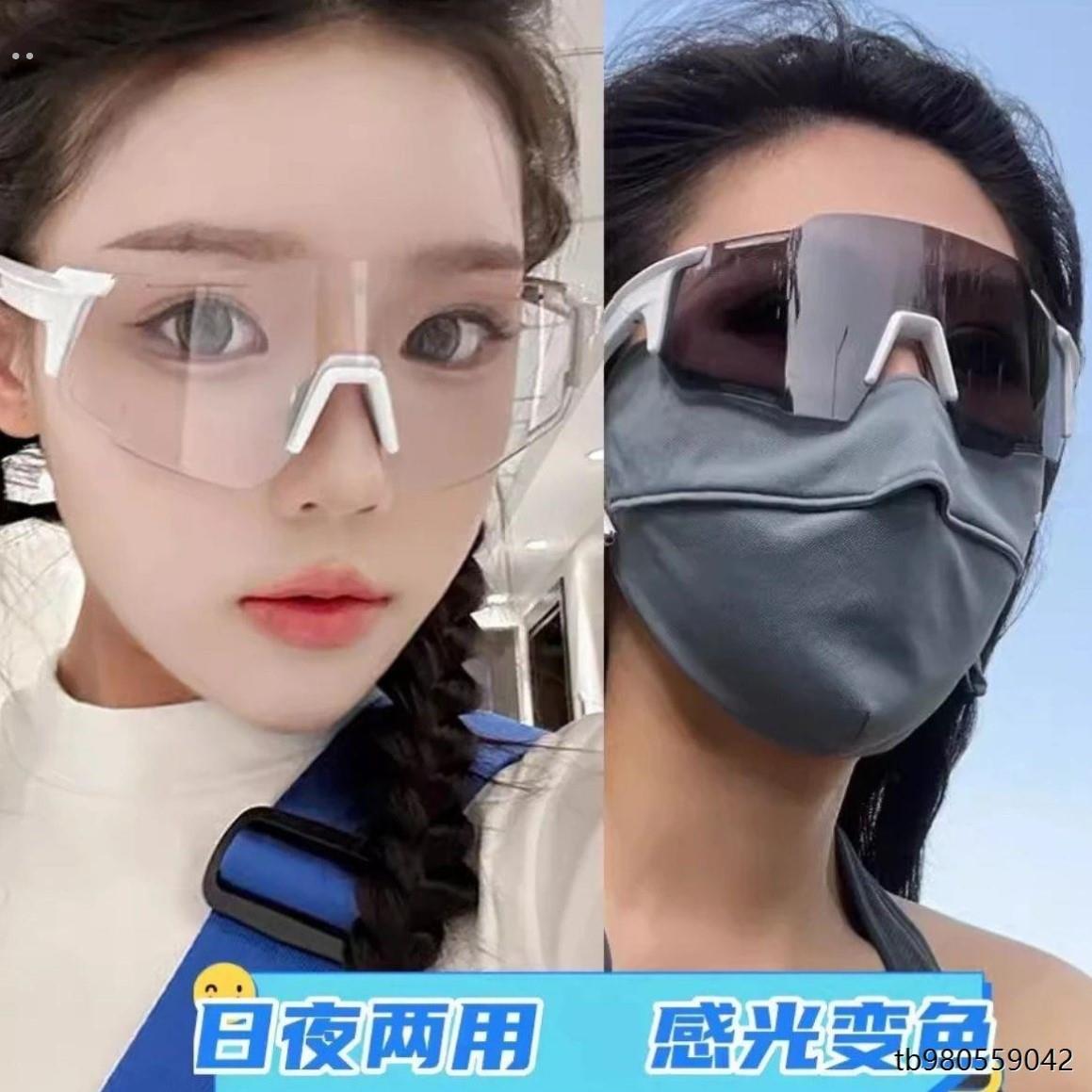 智能变色骑行眼镜男女护目镜自行车运动户外跑步防风紫外线太阳镜 - 图2