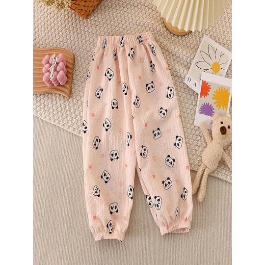 婴幼儿防蚊裤夏装男女童睡裤轻薄2025透气大中小儿童灯笼裤子宝宝