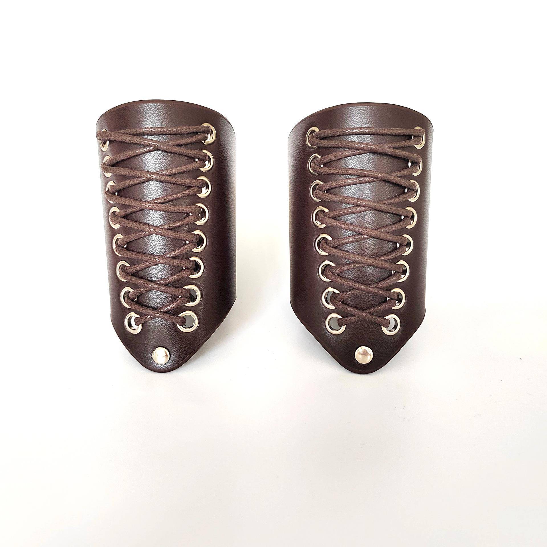 朋克蒸汽护腕骑行护手皮革手环cosplay中世纪舞台道具手炼手腕。 - 图2