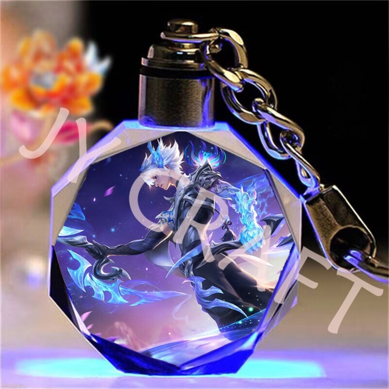 王者荣耀皮肤王者荣耀皮肤定制毕业生日小礼物送男女纪念品水晶钥匙扣书包挂件