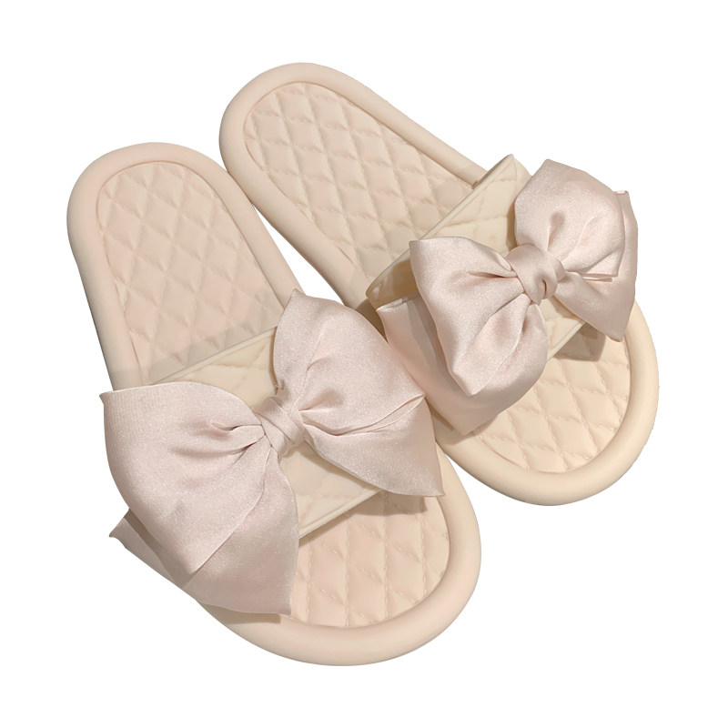 细细条百搭网红拖鞋夏季仙女风蝴蝶结平底防滑女士外穿凉拖鞋ins,淘宝优惠券,粉丝福利购,淘宝优惠卷