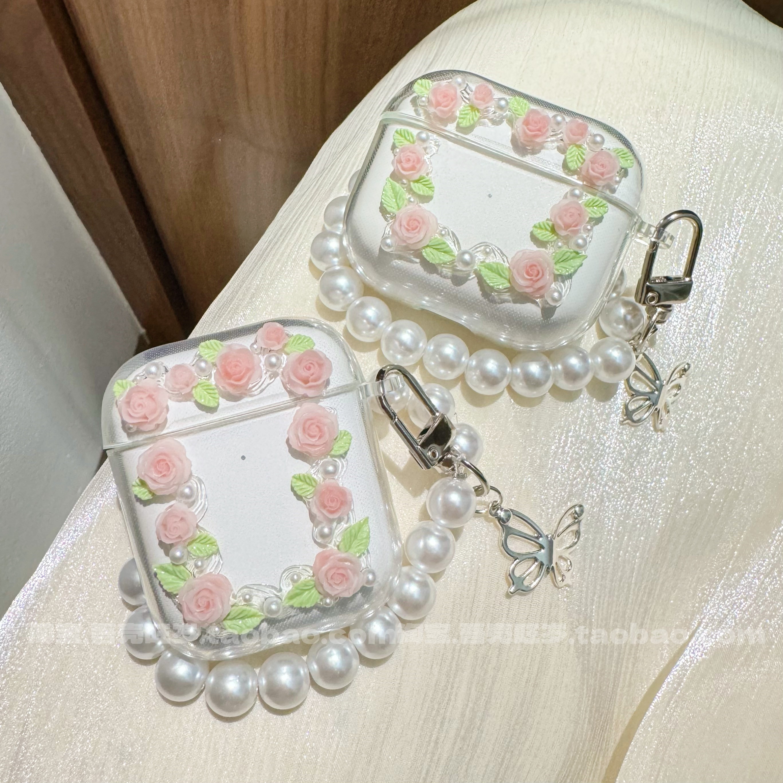 蔷薇花适用漫步者花再magicanc保护套evoair耳机壳zeroair日系n2可爱TO-U3少女lollipro5 x1evo lolli3anc - 图0