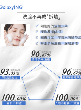 成分星球糖脂洁面慕斯洗护舒三合一深层清洁温和舒缓洗面奶