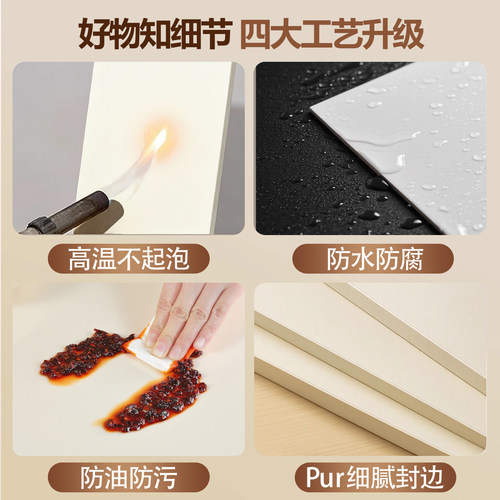 木板定制桌面板书桌板白色生态实木颗粒板材办公隔板层板台面板子 - 图2