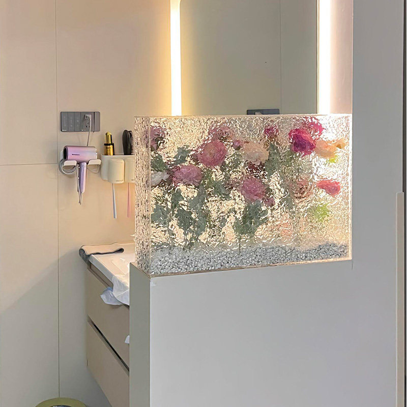 卫生间半墙设计干湿分离洗手间隔断装饰遮丑包管道水管亚克力板,淘宝优惠券,粉丝福利购,淘宝优惠卷