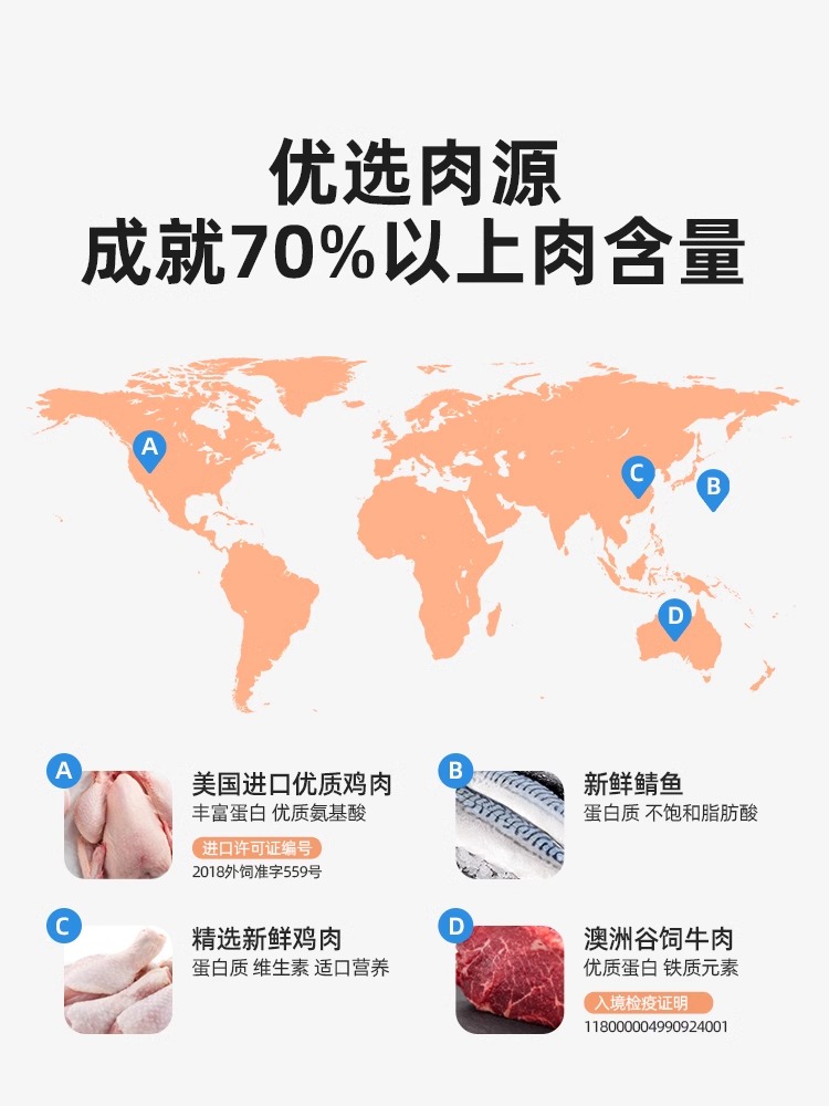 江小傲成猫粮营养幼猫无谷全价全期鲜肉主食布偶宠物通用高蛋白粮