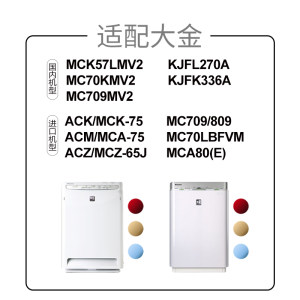 KISSAIR1217適配大金空氣淨化器濾芯MC70KMV2/MCk57LMV2過濾網