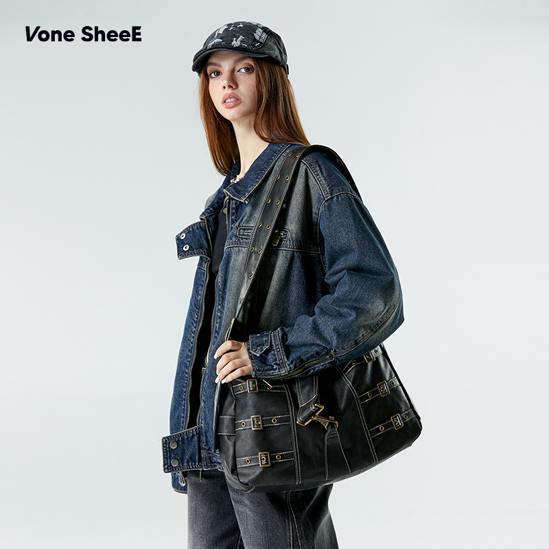 Vone SheeE原创小众设计品牌轻奢高级感斜挎单肩包宽肩带通勤女包 - 图2