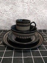 Flawless) European and American Style Suite Ceramic Matt Glazed Glazed Face Creativity Home Plate Steak Tray Soup tray Bowl Water Cup