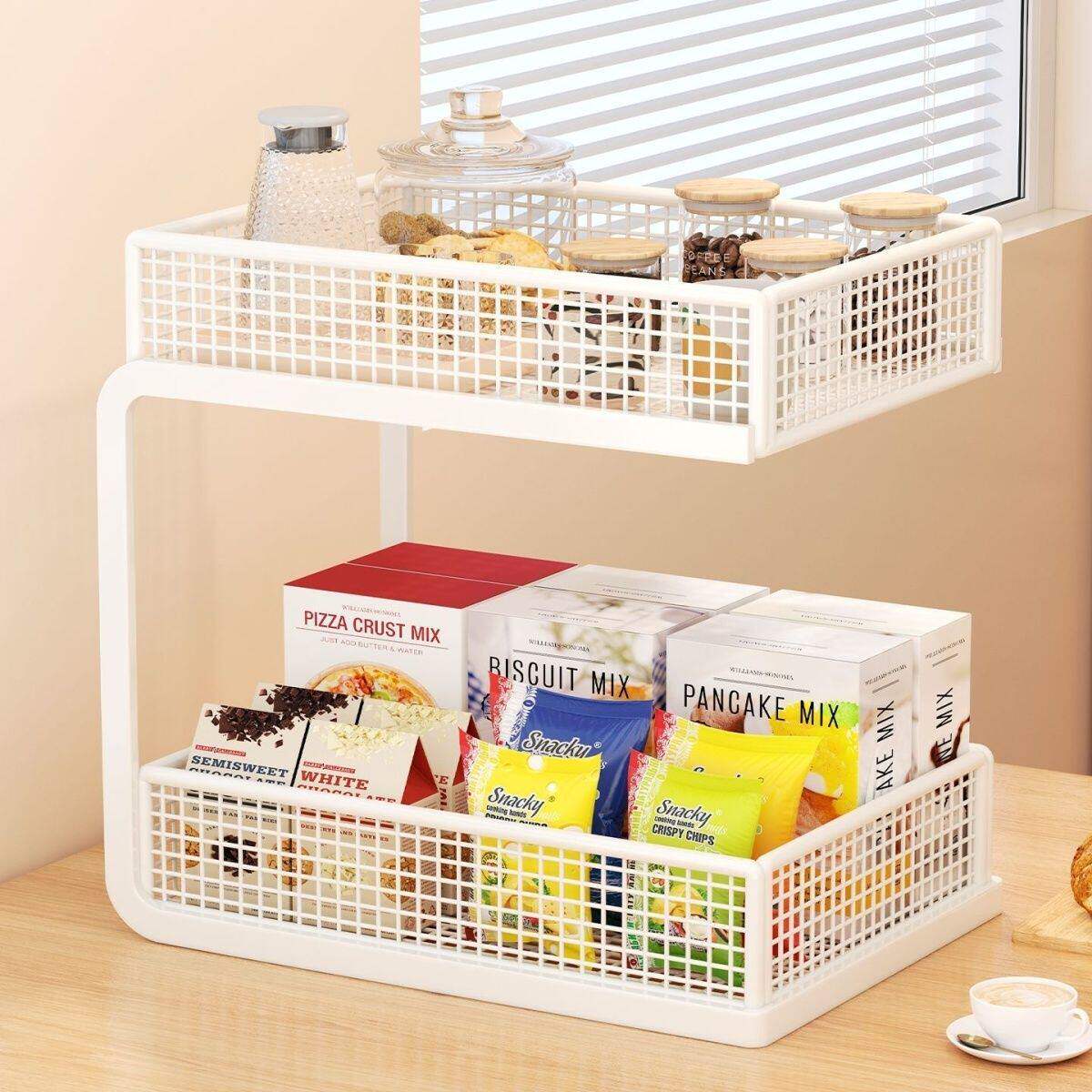 Household dining table water cup storage rack to organize tea cups in layers