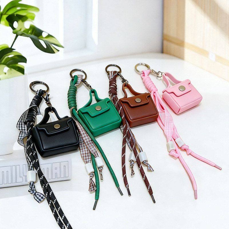 礼品可爱皮革汽车包包简约零钱包挂饰钥匙链小卡通创意钥匙扣,淘宝优惠券,粉丝福利购,淘宝优惠卷