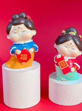 桌面创意树脂装饰品礼物摆件小