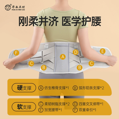 卫安 Медицинский поясничный поясной ремень поясничный поясничный поясничный штамм поясничный поясничный поясничный поясничный поясничный поясничный отрезок, растяжения, боль в талии, поддержка талии, мужчины и женщины, женщины, выделенная женщинам талия