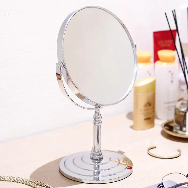 放大镜子50倍清理毛孔挑刺化妆镜台式双面高清梳妆镜去黑头100倍 - 图0