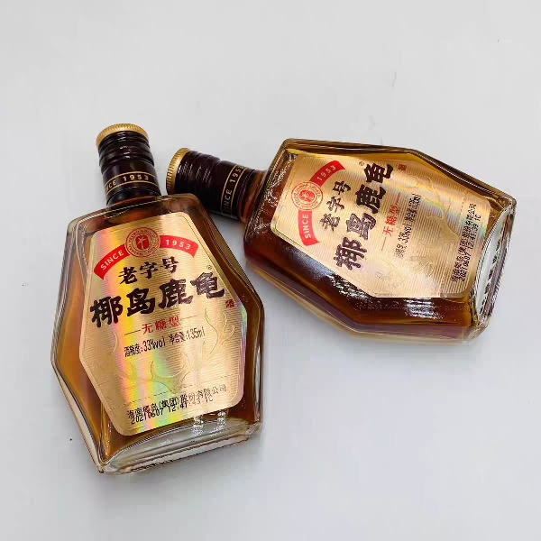 （送精美礼盒）椰岛鹿龟酒135ml小瓶33度礼盒装无糖型椰岛特价-图3
