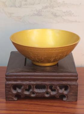 精雕百福小碗周岁抓道具合