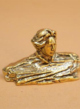 黄铜青年毛主席像长沙橘子