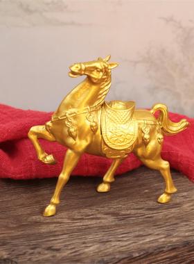 合金马上元宝摆件家居客厅