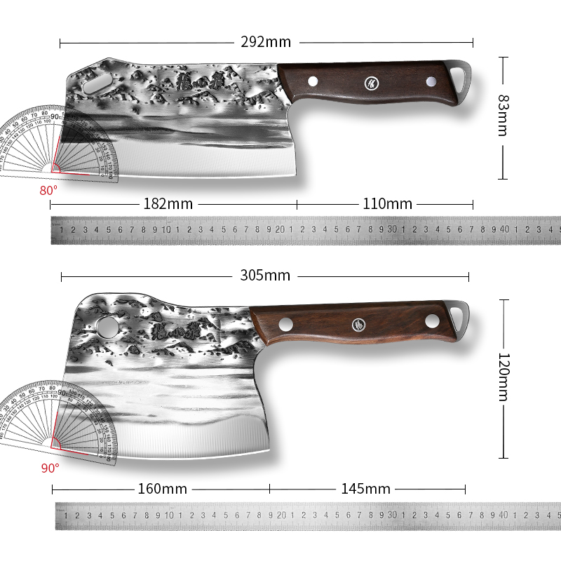 张小泉菜刀家用斩切两用刀官方旗舰店正品斩骨刀厨房专用砍骨刀具-图3