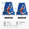 Drawstring backpack with custom printed LOGO basketball and volleyball drawstring pockets
