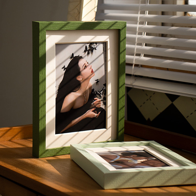 明星签名照相框摆台绿色薄荷曼波无反光玻璃装裱保护画框定制挂墙,淘宝优惠券,粉丝福利购,淘宝优惠卷