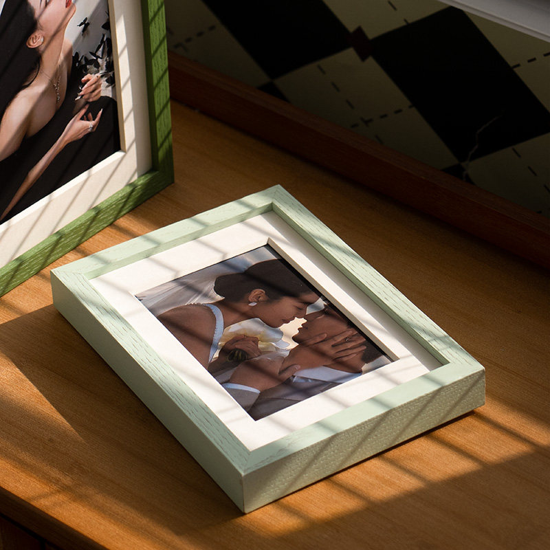 明星签名照相框摆台绿色薄荷曼波无反光玻璃装裱保护画框定制挂墙,淘宝优惠券,粉丝福利购,淘宝优惠卷