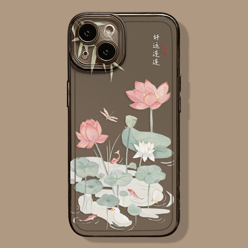 好运连连手机壳适用opporeno12妈妈15/14/13/findx8pro新款r17莲花k11x书法10古风9荷花7佛系6透明5气质4/3/2 - 图3