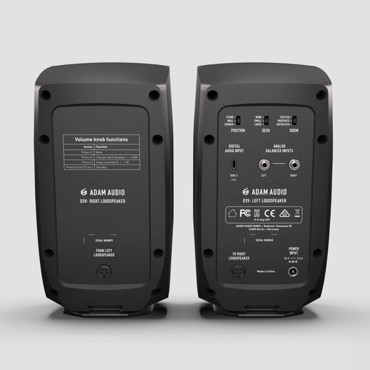 Spot German Aidem ADAM Audio D3V Desktop Active Near Field Monitoring Speaker Pair