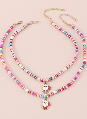 波西米亚民族风个性滴油颈链圣诞