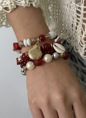 夏季新款波西米亚时尚手链套装甜