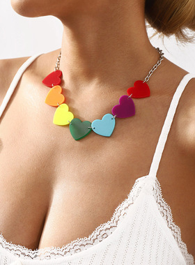 12063欧美PrideMoon彩色几何亚克