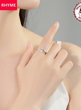 跨境直供S925纯银可爱个性爱心萌