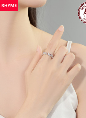 跨境直供爆款S925纯银柳叶镶石开