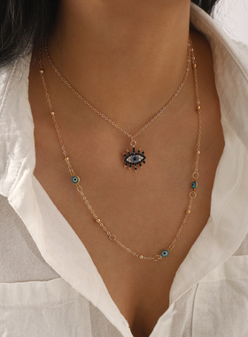 N12754跨境个性时尚眼睛滴油吊坠