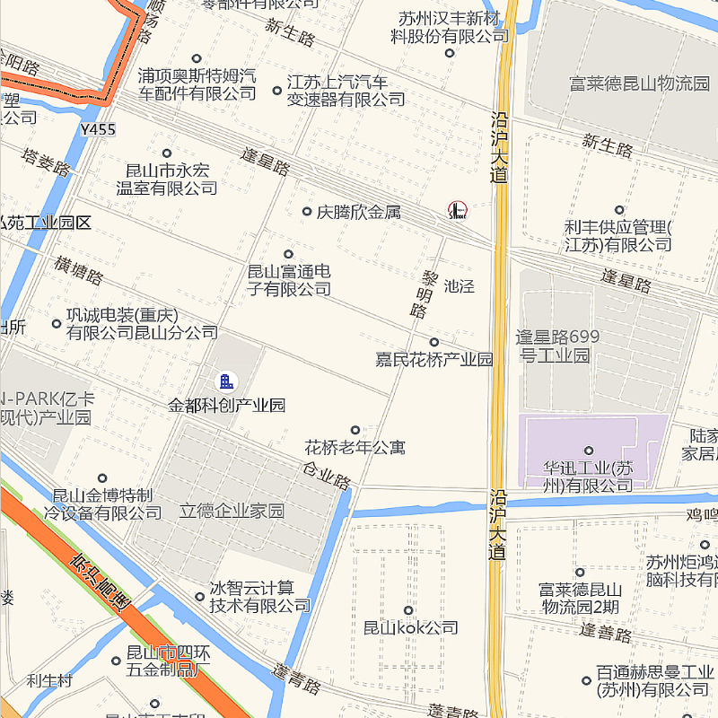 昆山市花桥镇地图2023年行政区划市区主城区街道交通地图定制图片 - 图2