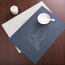 National Wind Meal Cushion Orchid Increase number Western Dining Mat Chinese Cutlery Mat Swing Tray Dinner plate Cushion Cup Cushion of Dish Insulation Mat