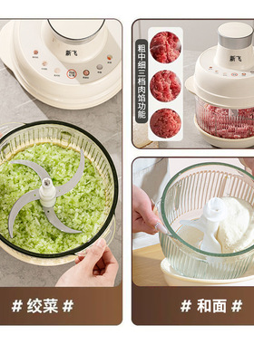 【官方正品】新飞和面绞肉一体机