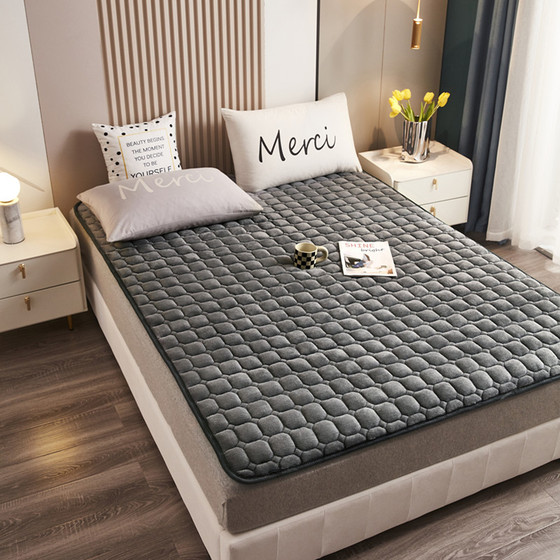 Winter thickened milk velvet mattress soft cushion mattress for home bedroom student dormitory single bed blanket machine washable