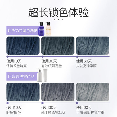 日本ROYD固色护色洗发水烫染锁色去黄防褪色300ml - 图1