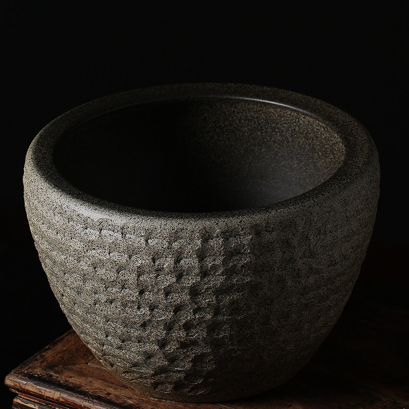 景德镇陶瓷花盆特大号庭院养鱼水缸绿植种铁树缸荷花睡莲盆仿石缸,淘宝优惠券,粉丝福利购,淘宝优惠卷