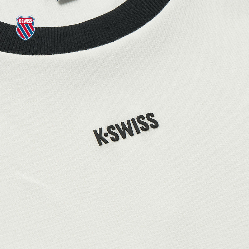 KSWISS盖世威T恤女夏季百搭休闲经典简约舒适圆领短袖T恤199952,淘宝优惠券,粉丝福利购,淘宝优惠卷