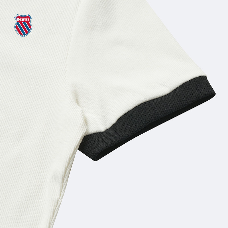 KSWISS盖世威T恤女夏季百搭休闲经典简约舒适圆领短袖T恤199952,淘宝优惠券,粉丝福利购,淘宝优惠卷