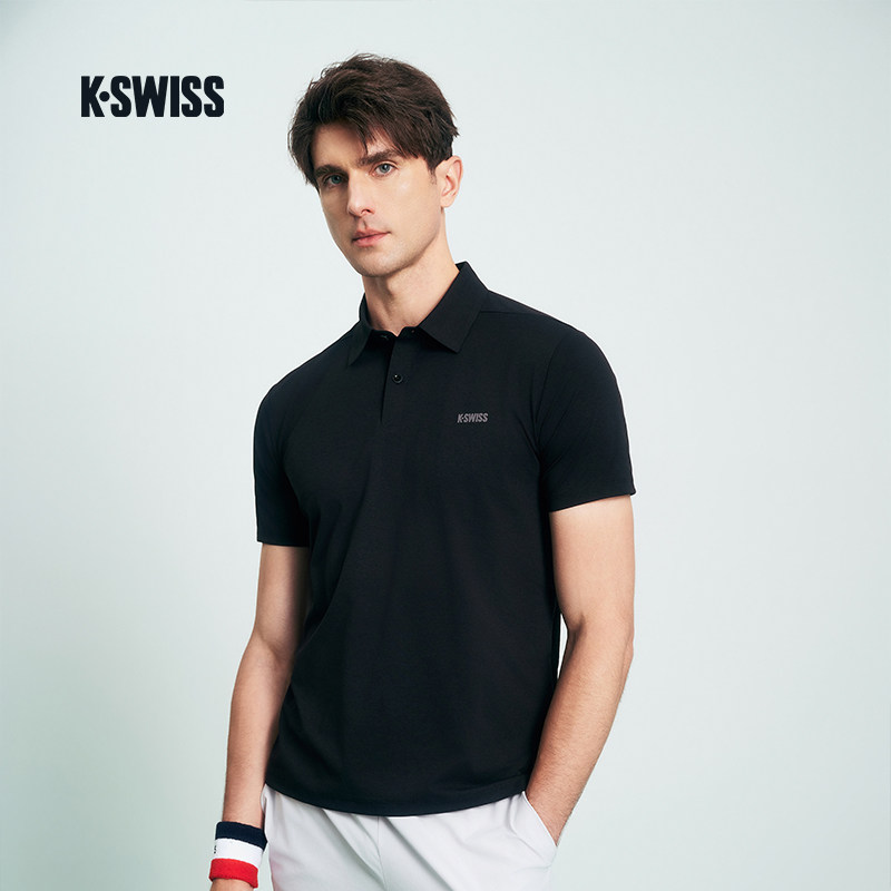 KSWISS盖世威POLO衫男新款防晒百搭运动速干衣短袖网球服1011571,淘宝优惠券,粉丝福利购,淘宝优惠卷