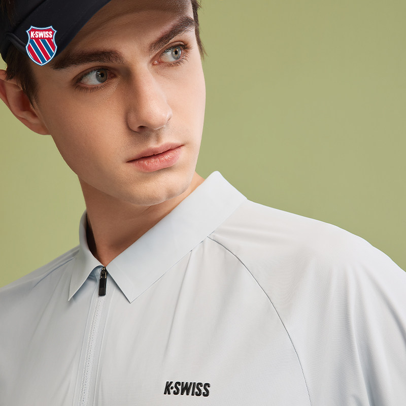 KSWISS盖世威polo衫男夏季凉感翻领针织时尚百搭休闲T恤1010023,淘宝优惠券,粉丝福利购,淘宝优惠卷