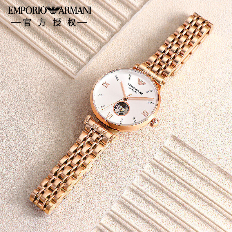 armani阿玛尼满天星石英女士机械表 阿玛尼秉文欧美腕表