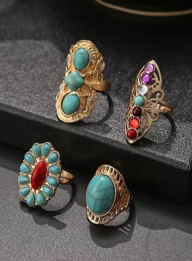 European American new rings joint ring combination 关节戒指