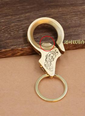 黄铜简约多功能开瓶器钥匙