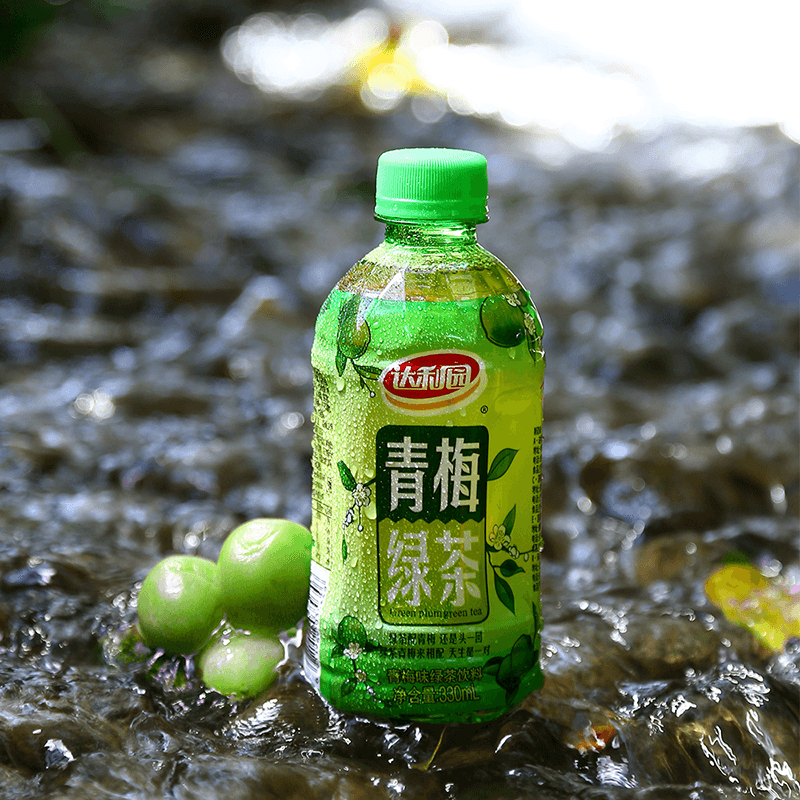 达利园青梅绿茶整箱装330ml*15瓶小瓶装酸甜梅清爽风味官方茶饮料