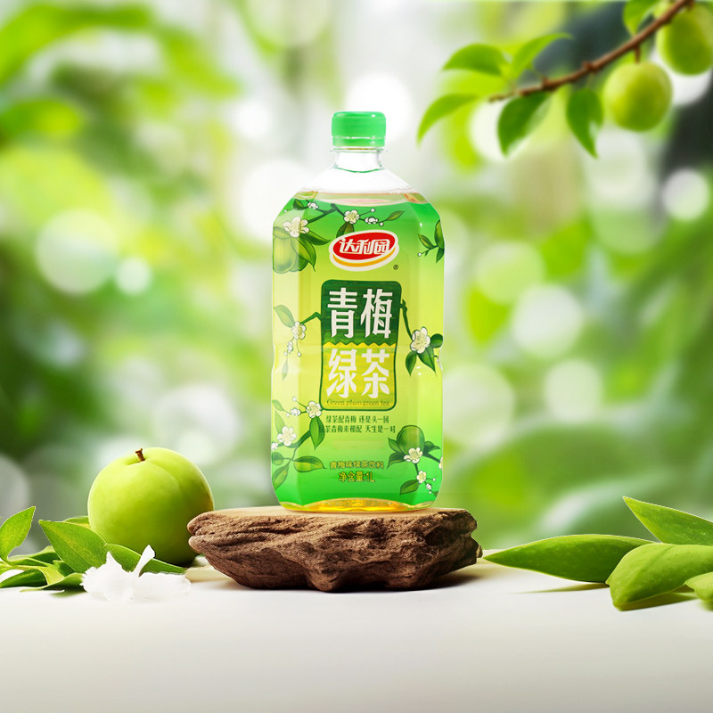 达利园青梅绿茶整箱装1L*12瓶装饮料官方旗舰店酸甜风味饮品
