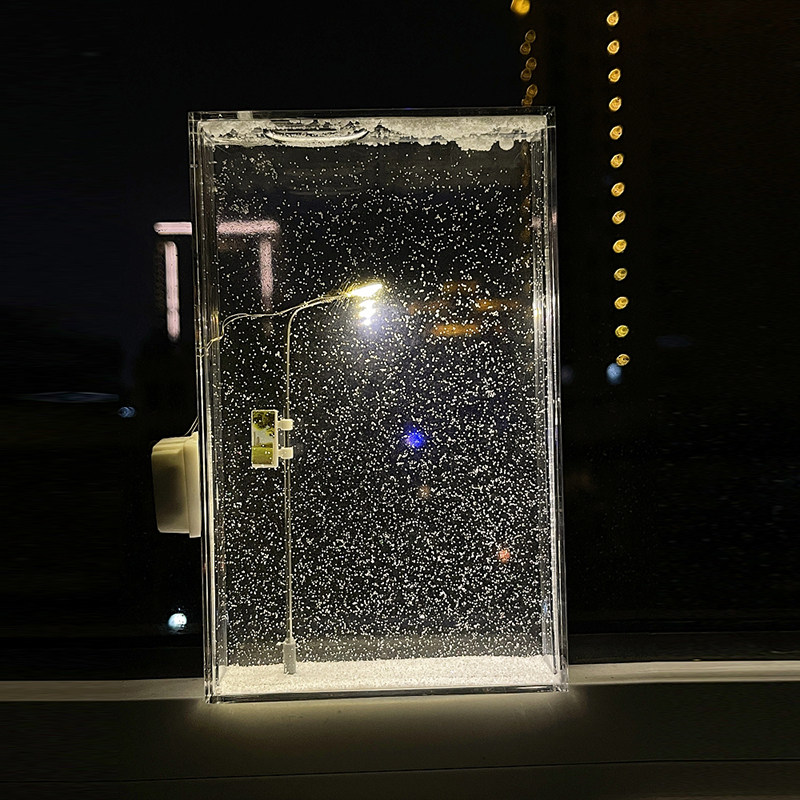 雪夜流麻小夜灯雪景路灯手工自制DIY材料包送女友闺蜜情侣礼物,淘宝优惠券,粉丝福利购,淘宝优惠卷